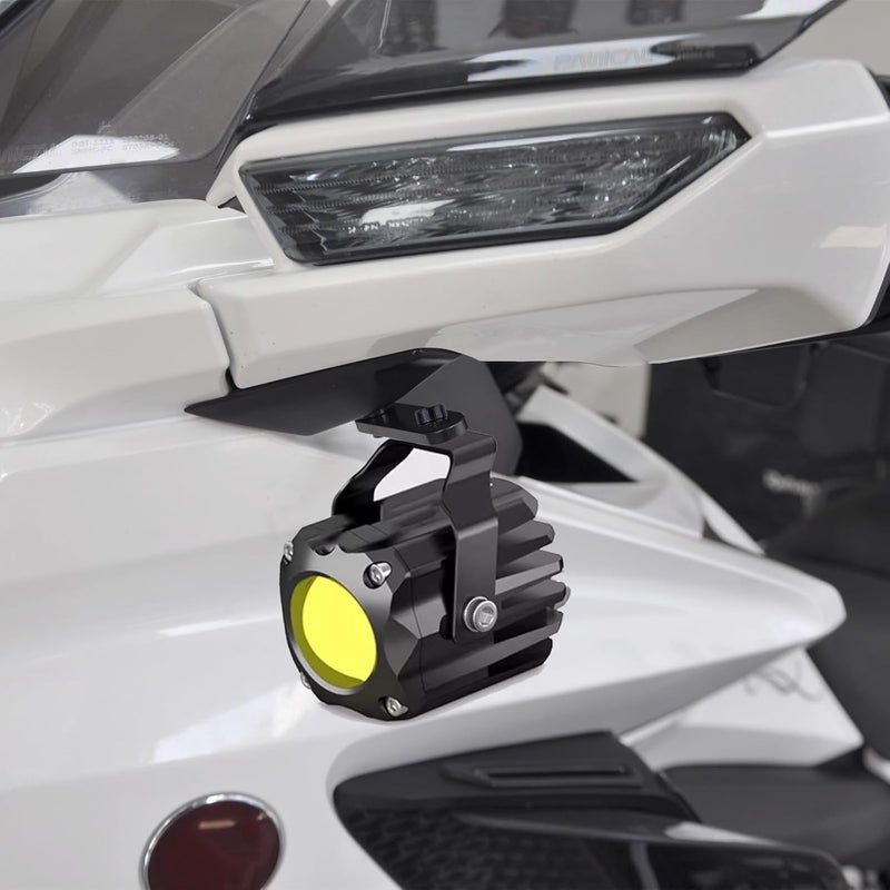 PANICAL Motorcycle for Honda Goldwing Accessories GL1800 F6B 2018-2026 Inverted Mirror Extension Bracket 8mm Hole can be Used to Install Fog Lights Ball Head Cameras Brackets (Black) - Image 2